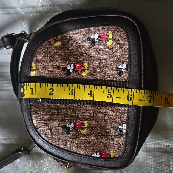 Mickey Mouse Dark Brown Crossbody Bag - Picture 8 of 9